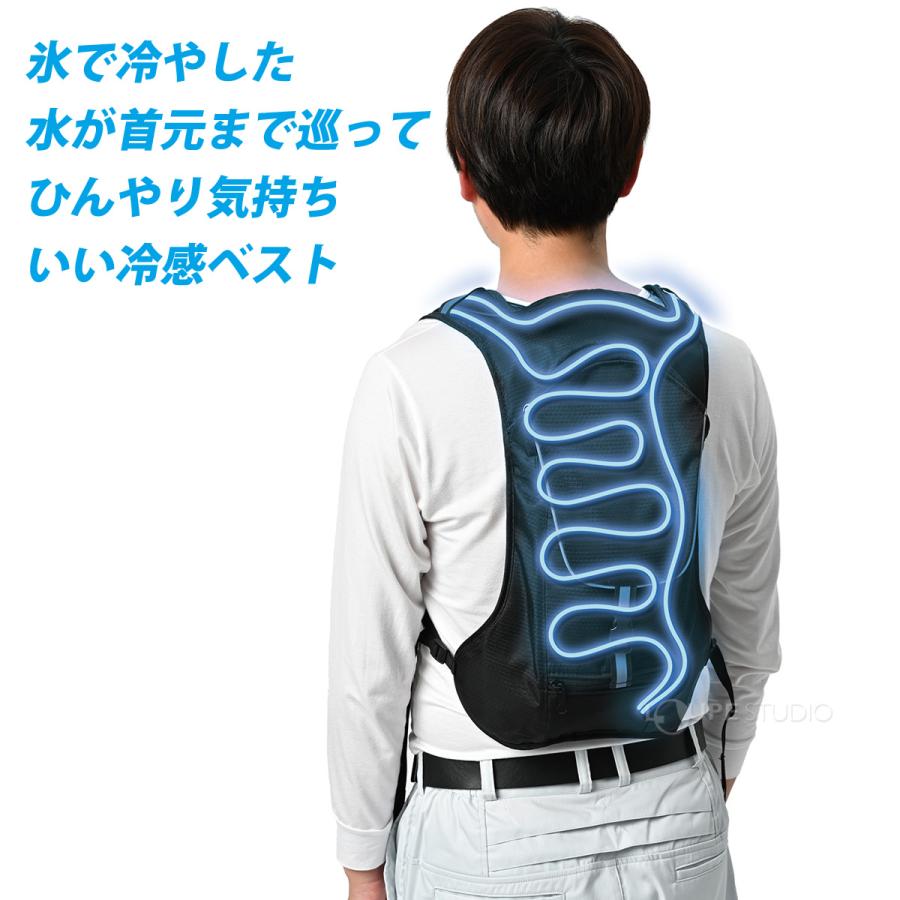 早割クーポン水冷ベスト 循環式 冷却ベスト 作業服 涼しい 冷感ベスト