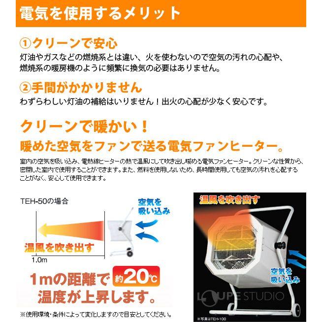 電気ファンヒーター 三相0v Teh 50 ナカトミ 暖房器具 足元 電気 業務用 Nakatomi オフィス あったか 防寒 Dsn 719 ルーペスタジオ 通販 Yahoo ショッピング