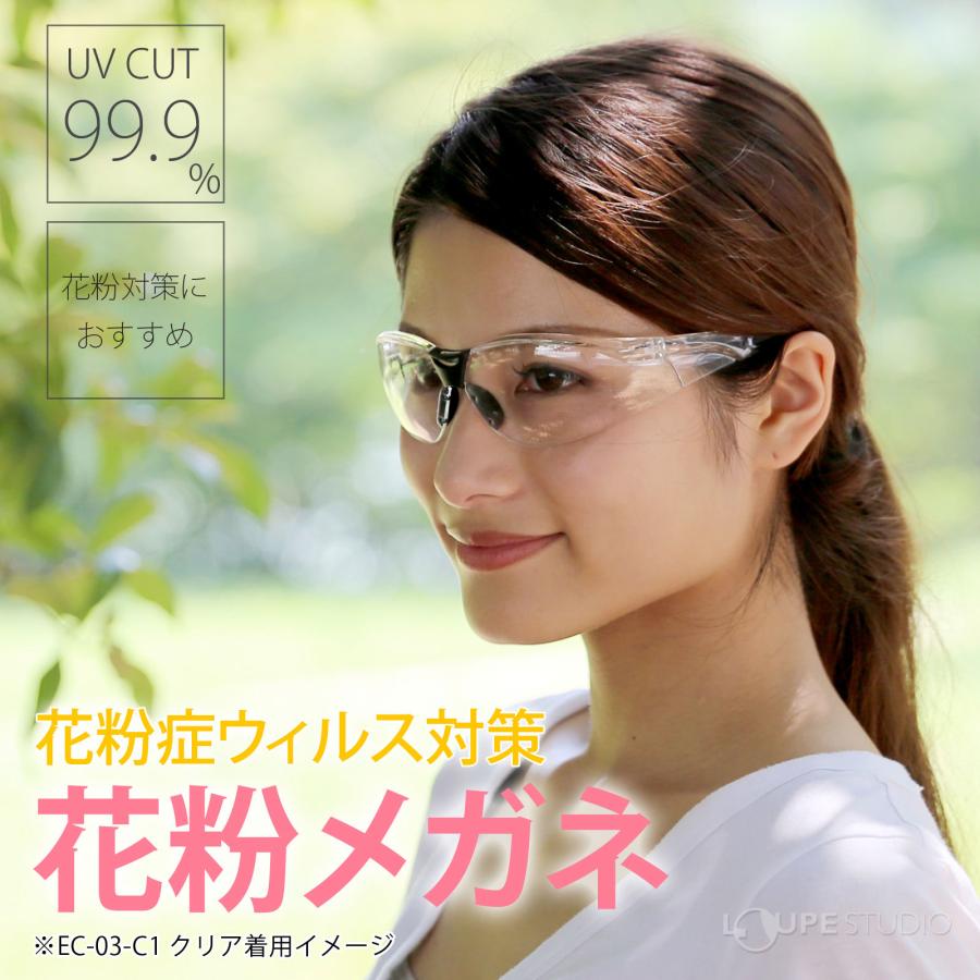 花粉症 メガネ 花粉対策 おしゃれ クリアブルー ゴーグル 術後 保護