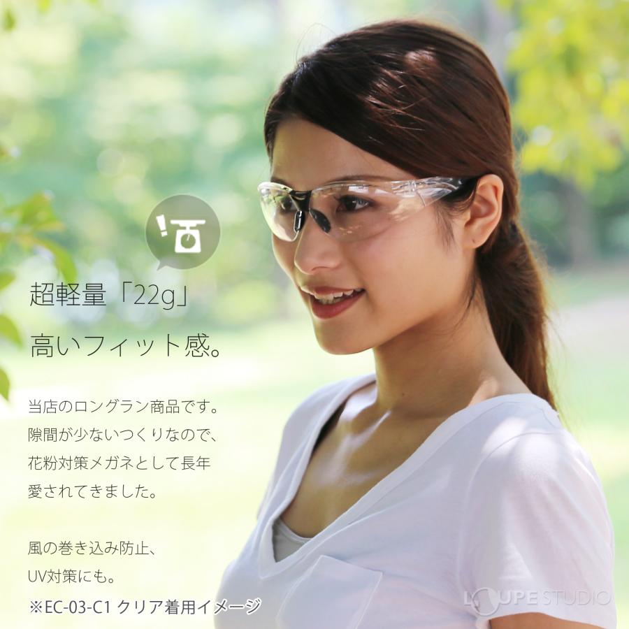 花粉症 メガネ 花粉対策 おしゃれ クリアブルー ゴーグル 術後 保護