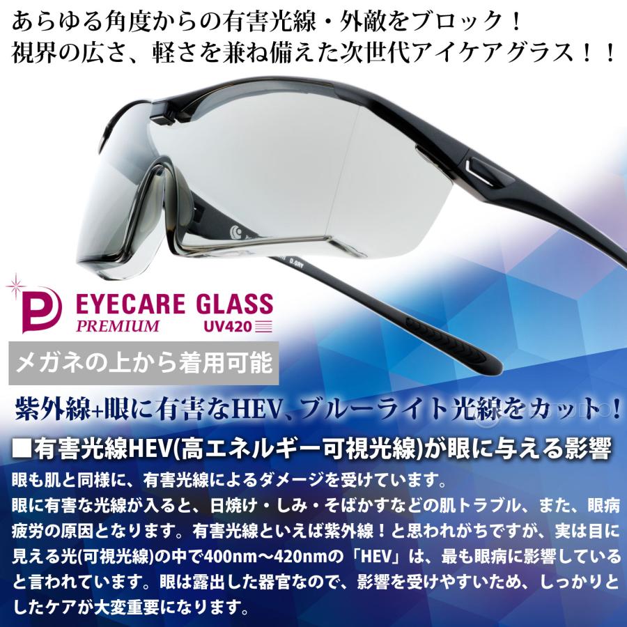オーバーグラス サングラス メガネの上から アイケアグラス プレミアム