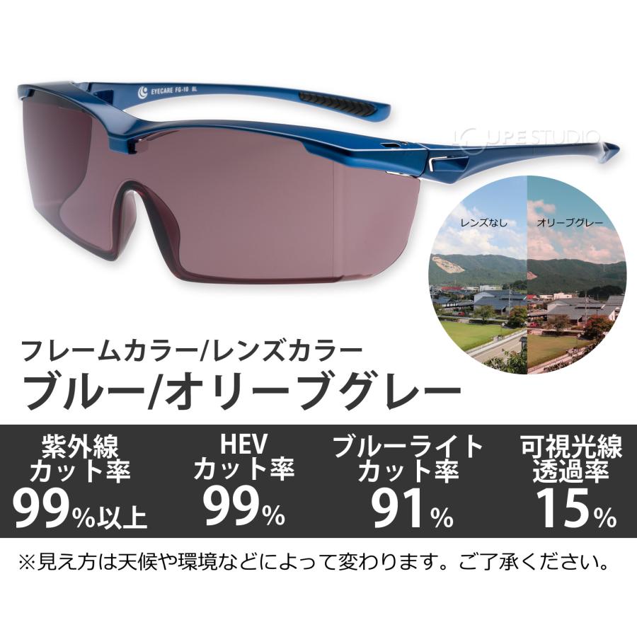 オーバーグラス サングラス メガネの上から アイケアグラス プレミアム
