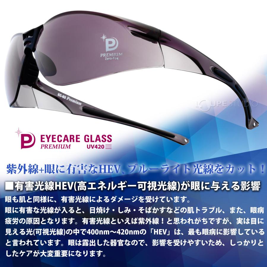サングラス アイケアグラス プレミアム EC-03 UV420 アルコール消毒