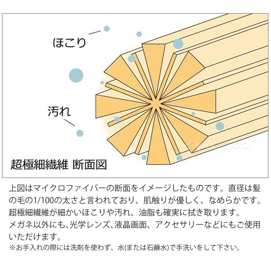 マイクロファイバーポーチ レンズクリーナー メガネケース レンズ