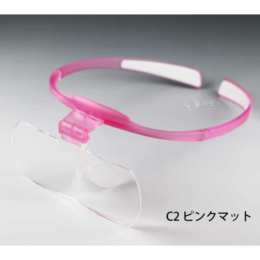 メガネの上から 跳ね上げ式ヘッドルーペ 1.6X ホークアイ 1.6倍 拡大鏡