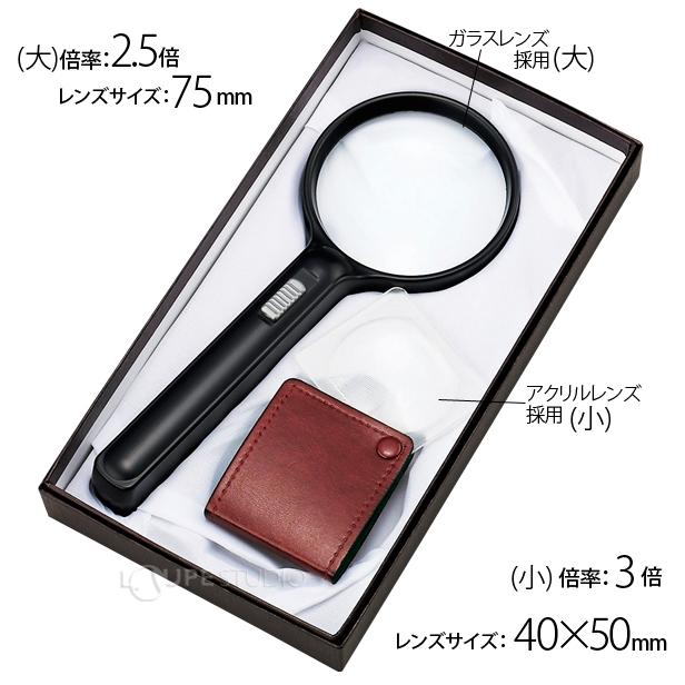 MAGNIFIER TOKYO 希少 国産？ ポケットルーペ ×12 拡大鏡 5個セット 黒