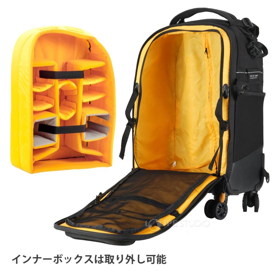 0925-111 カメラ用キャリーリュック ハクバ GW-PRO リアゲート バックパック 20 ブラック カメラバッグ