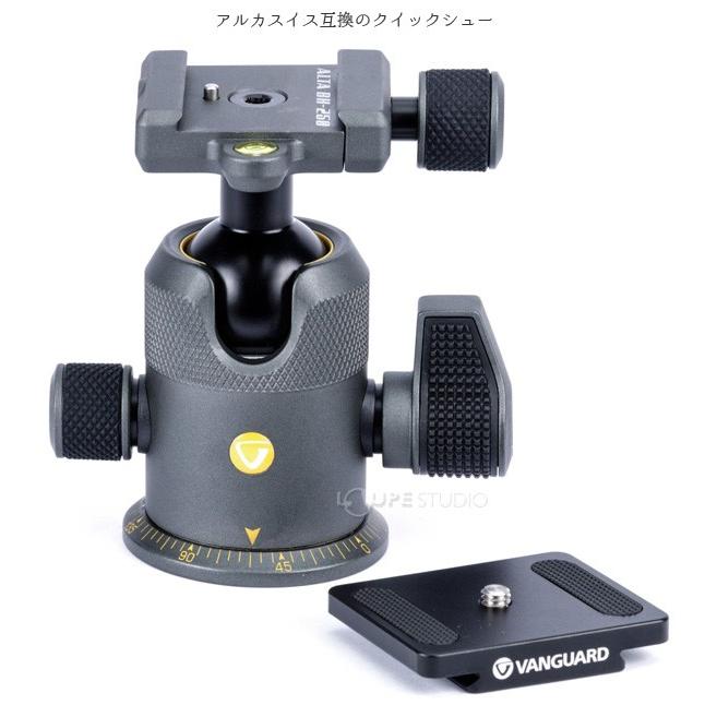 自由雲台 クイックシュー 一眼レフ 小型 三脚 おすすめ バンガード ALTA BH-250の画像
