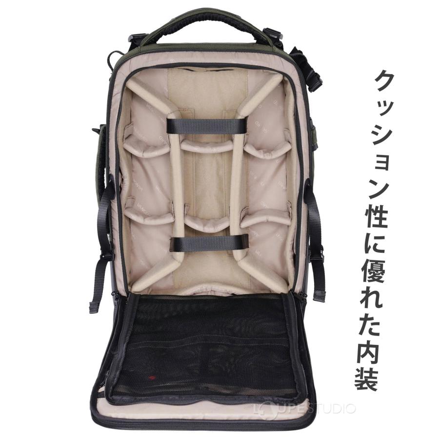 VEO カメラバッグ おしゃれ リュック 大容量 トローリー 一眼レフ 