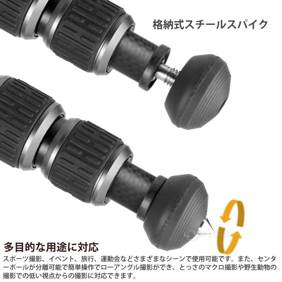 三脚 一眼レフ ミラーレス VEO 5 264CB160S 自由雲台VEO BH-160S付属 フルサイズ 26脚径 コンパクト収納 バンガード VAの画像