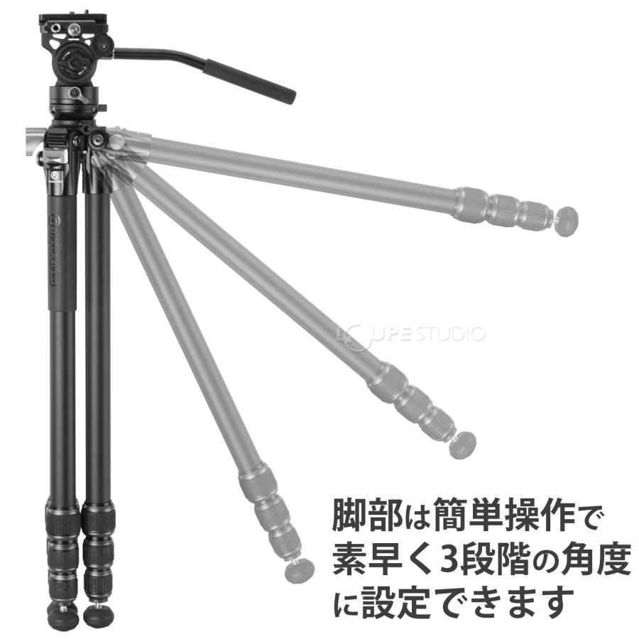 三脚 一眼レフ ミラーレス ALTA PRO 3VL 264AV14 26脚径三脚 ビデオ雲台VEO PV-14付属 カウンターバランス プロ仕様のビの画像