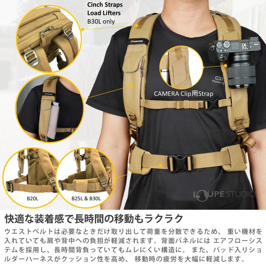 バンガード カメラバッグ VEO METRO 約20L バックパック トップ・サイド・バックの3方向アクセス 一眼レフ ミラーレス ノートPC タブレ_12