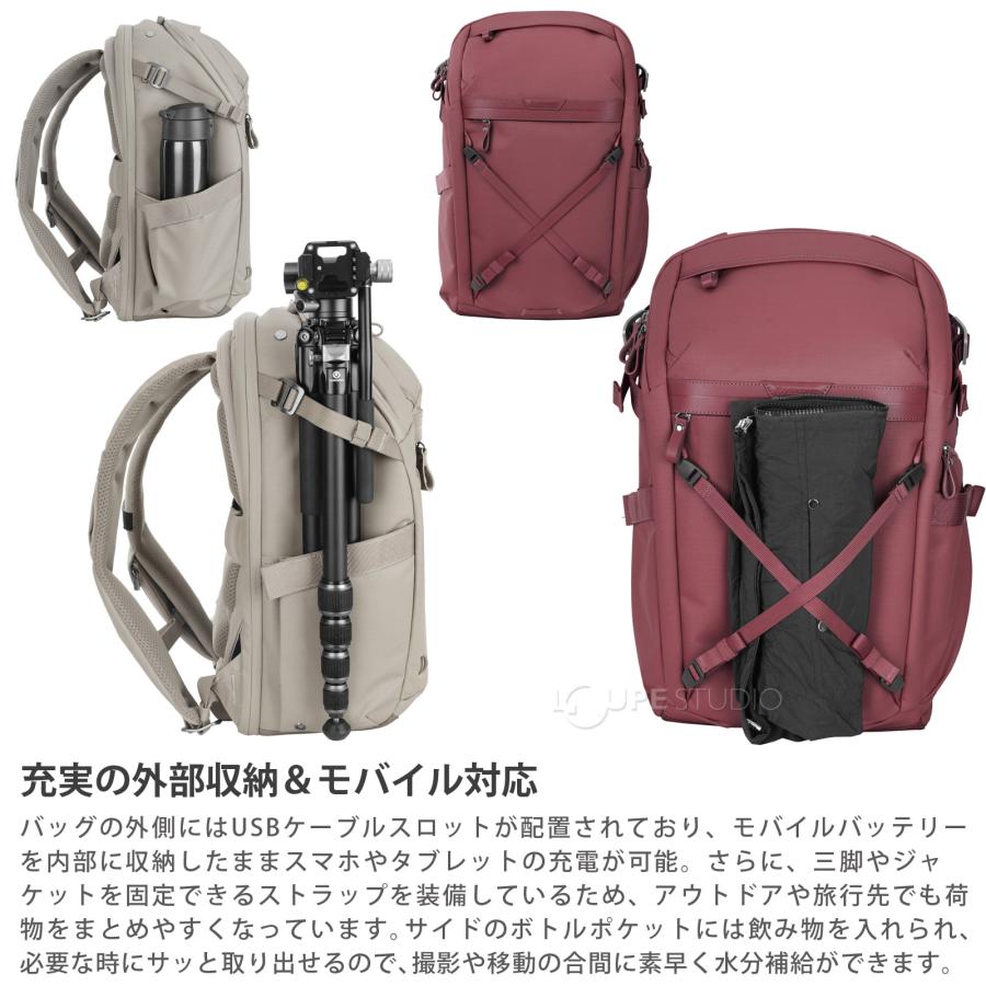 バンガード カメラバッグ VEO METRO 約20L バックパック トップ・サイド・バックの3方向アクセス 一眼レフ ミラーレス ノートPC タブレ_14