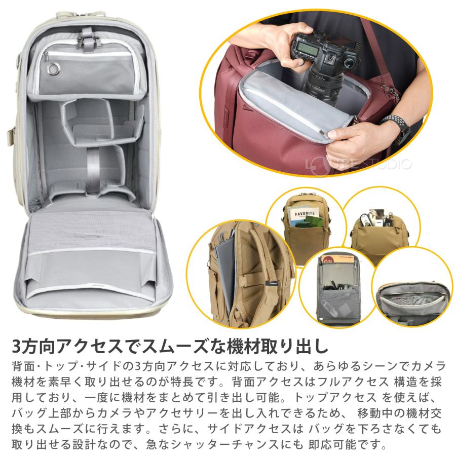 バンガード カメラバッグ VEO METRO 約20L バックパック トップ・サイド・バックの3方向アクセス 一眼レフ ミラーレス ノートPC タブレ_7