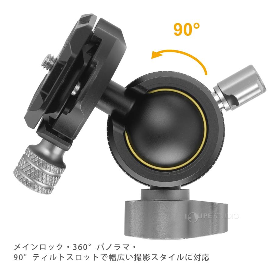 BH-60 自由雲台 耐荷重 10KG 軽量コンパクト アルカスイス互換 三脚 一脚 バンガード VANGUARDの画像