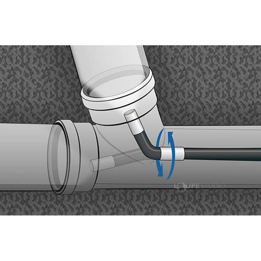 先端可動式 工業用内視鏡 ビデオインスペクター 3DL 直径6mm 長さ2m 防水 耐油 カメラ ファイバースコープの画像