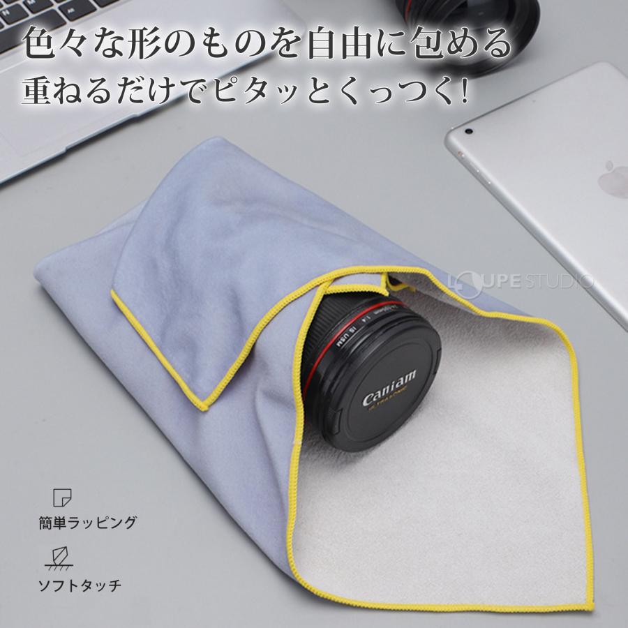 レンズクロス 大判 カメララップ マジッククロス 55×55cm カメラ用