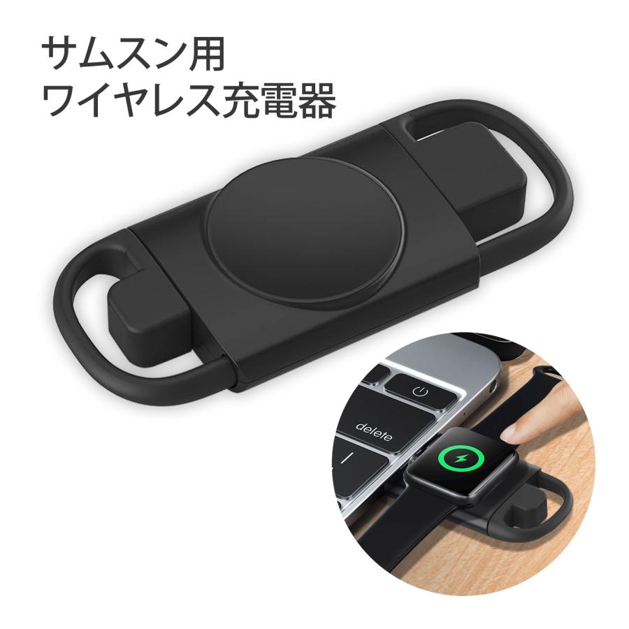 Samsung ワイヤレス充電器 サムスン 充電器 黒 コンパクト タイプc 充電アダプター ワイヤレス