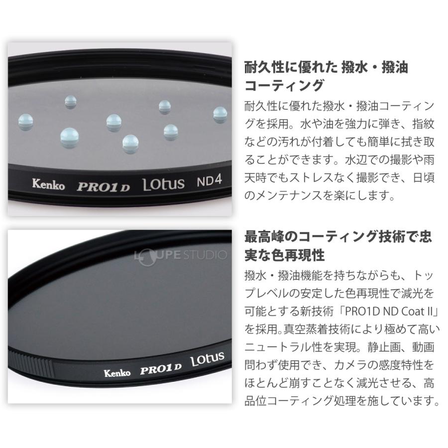 レンズフィルター カメラ デジタルカメラ デジカメ フィルター ND 減光 レンズフィルター PRO1D Lotus ロータス ND8薄枠 43mm｜loupe｜03