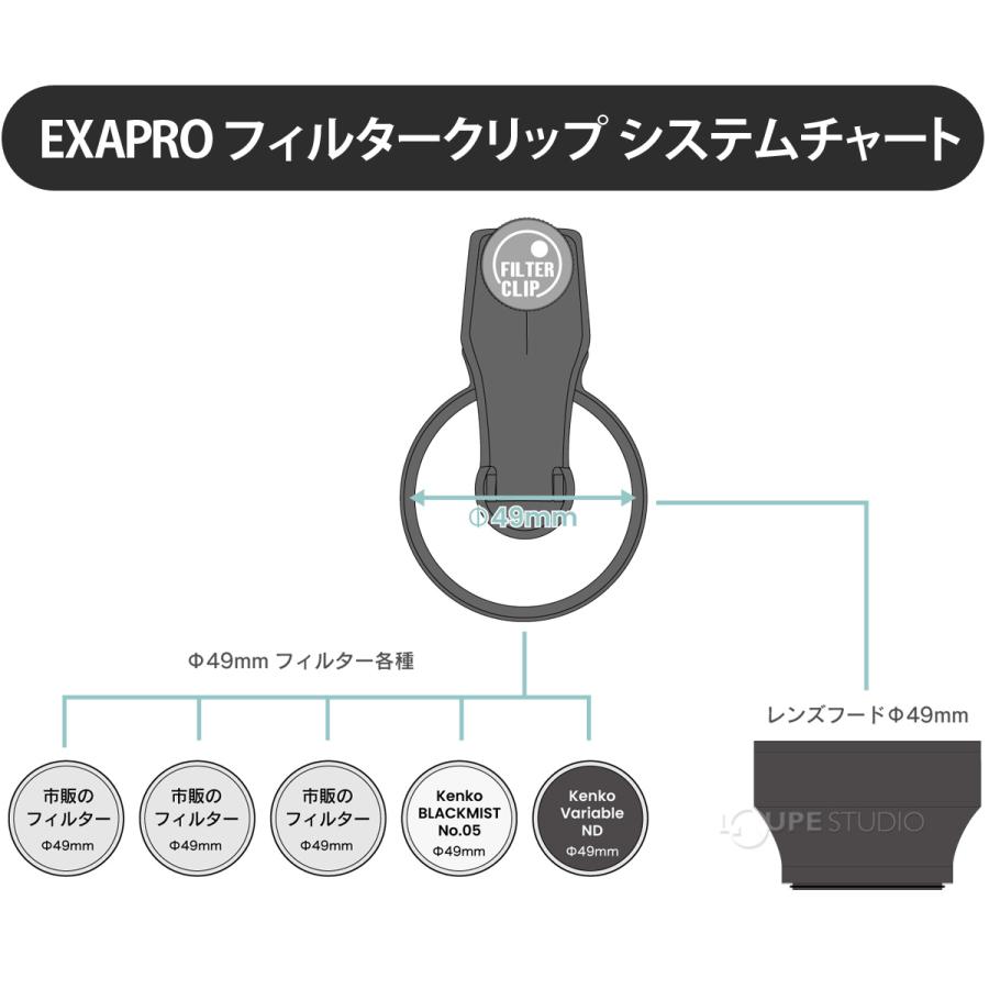 h【9月中】 フィルタークリップ スマートフォン用 エグザプロ ＋ スターリー