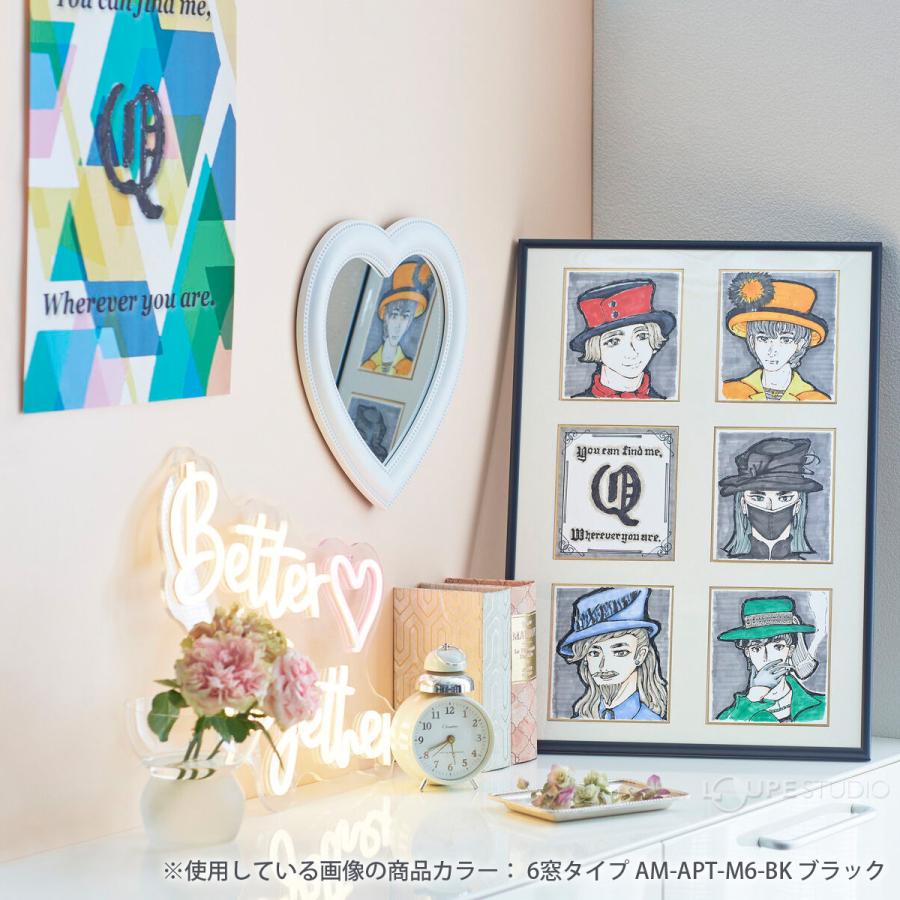 額縁 6窓タイプ 6コマ フレーム 縁あり 推し活 推し事 収納 グッズ