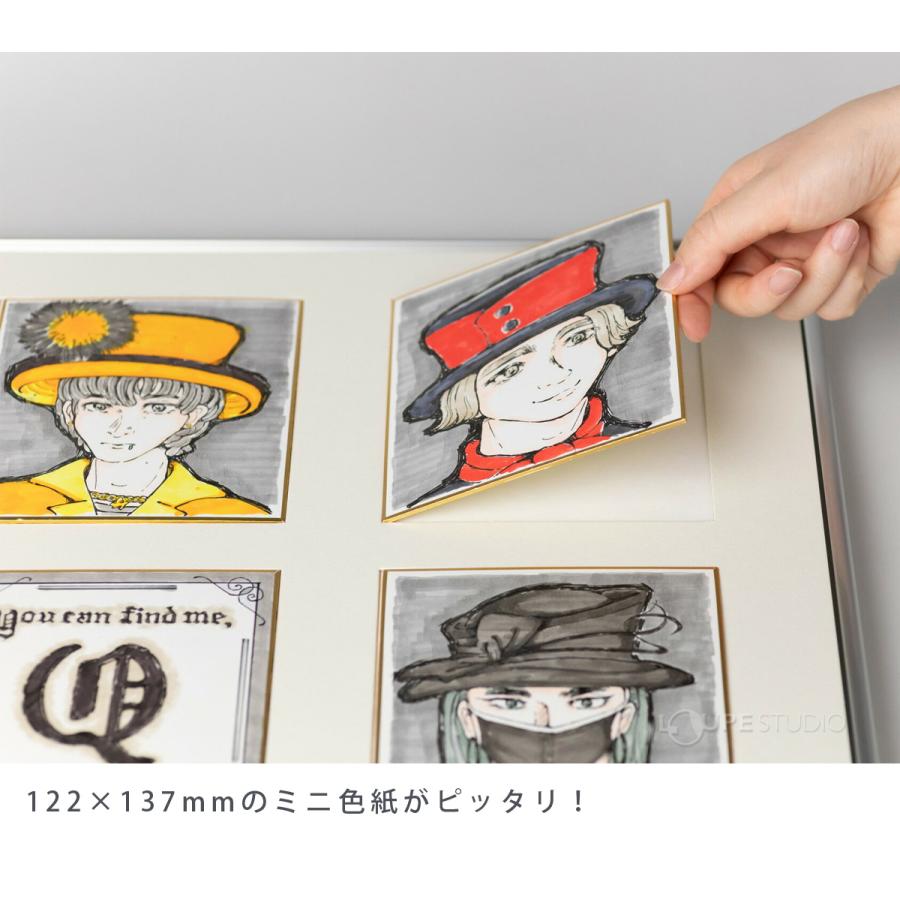 額縁 6窓タイプ 6コマ フレーム 縁あり 推し活 推し事 収納 グッズ