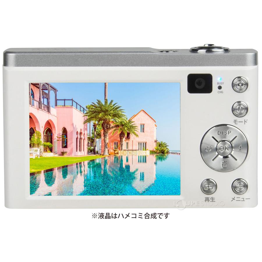 デジタルカメラ コンパクトデジカメ ホワイト 小型 光学ズーム 写真 動画 撮影 旅行 外出 自撮り 手ブレ軽減 プレゼント ケンコー Kenko