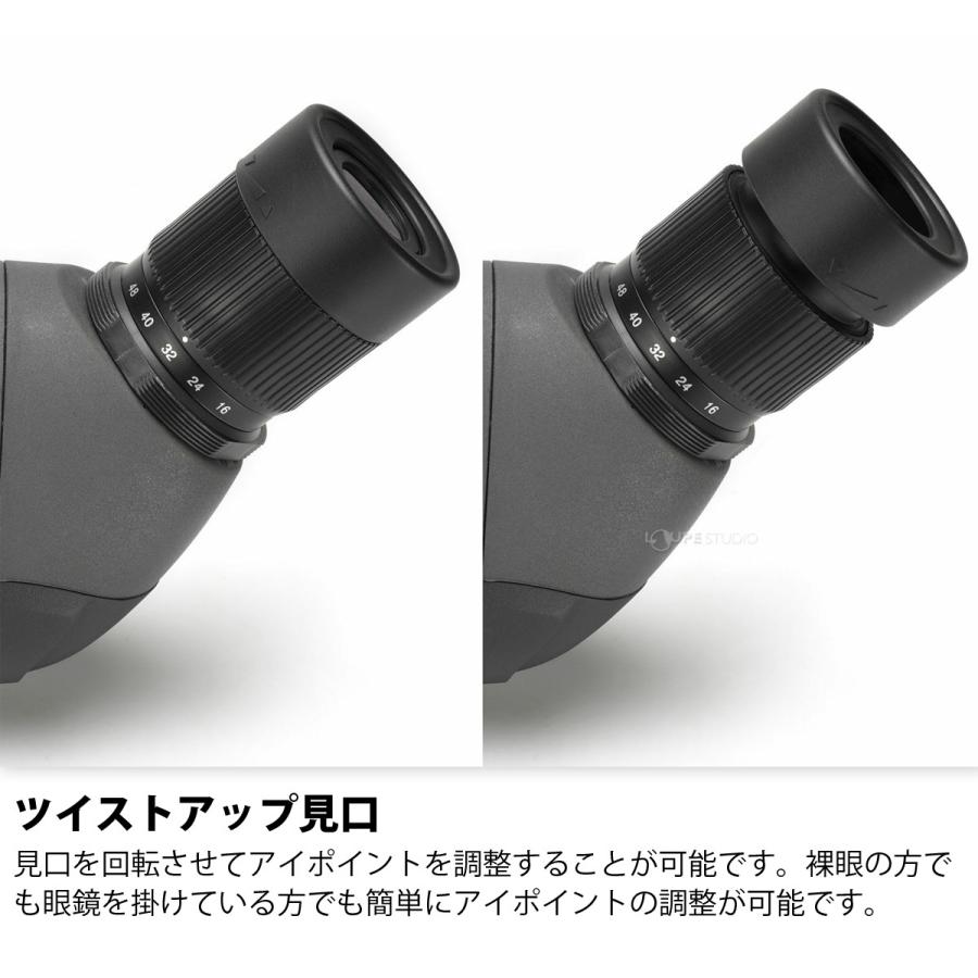 フィールドスコープ スマホ 傾斜型 16〜48倍 65mm GAIA プロフィールド