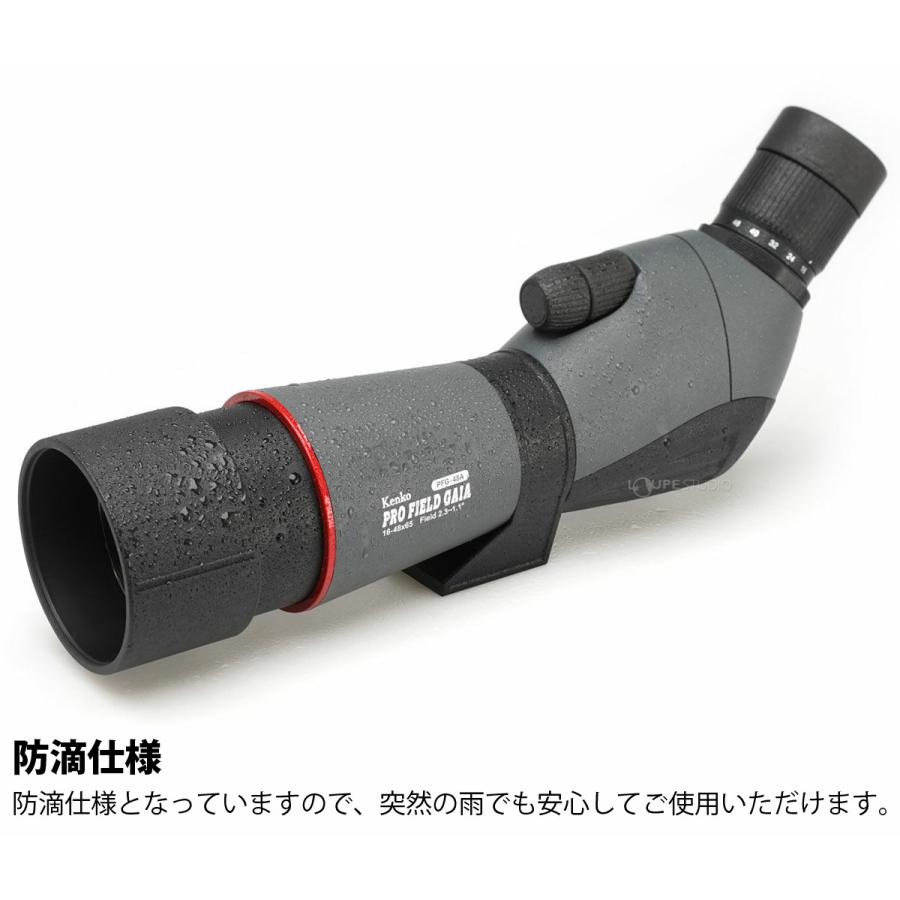 フィールドスコープ スマホ 傾斜型 16〜48倍 65mm GAIA プロフィールド 