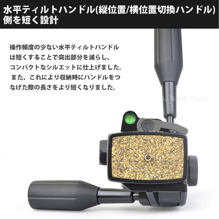 雲台 動画対応3ウェイ雲台 SH-737 HD SLIK スリック ビデオカメラ ビデオ カメラ 三脚 カメラアクセサリー おすすめ 撮影の画像