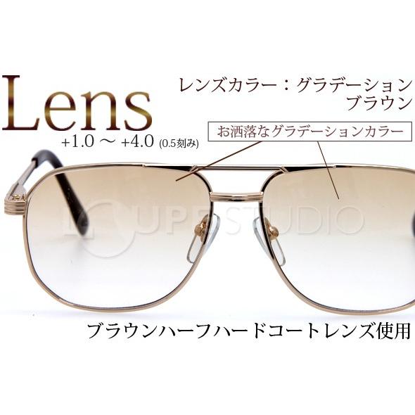 老眼鏡 シニアグラス グラデーション カラー レトロ 弱度 中度 +1.00 