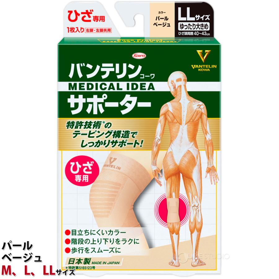 バンテリン サポーター 膝 S/M/L/LL 膝サポーター 左右兼用 ブラック パールベージュ シルバーグレー 医療用 でも使われる安心の 日本製 | バンテリンコーワ | 03