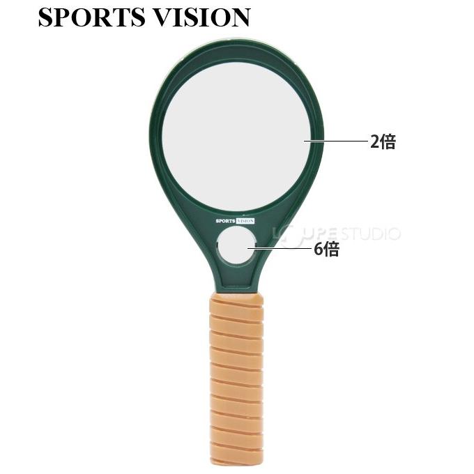 ルーペ 携帯 ラケットルーペ 2倍 6倍 65mm 拡大鏡 虫眼鏡 池田レンズ