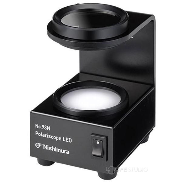 歪度計 LED照明付 眼鏡 メガネ レンズ 歪み ひずみ計 ゆがみ 加工 修理 メンテナンス メガネ店 ブラック_1