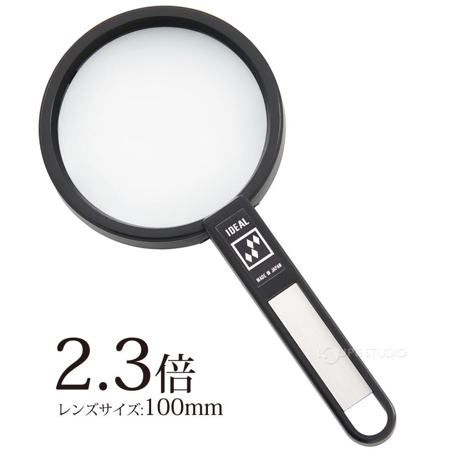 虫眼鏡 拡大鏡 非球面 高倍率ルーペ OP-45N 2.3倍 100mm 池田レンズ