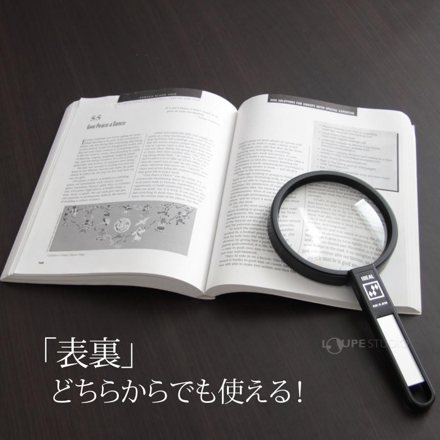 虫眼鏡 拡大鏡 非球面 高倍率ルーペ OP-45N 2.3倍 100mm 池田レンズ