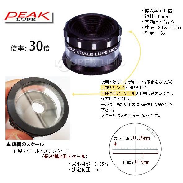 精度良好】PEAK SCALE LUPE 20X ルーペ (ケース付き) No.1960 ピーク