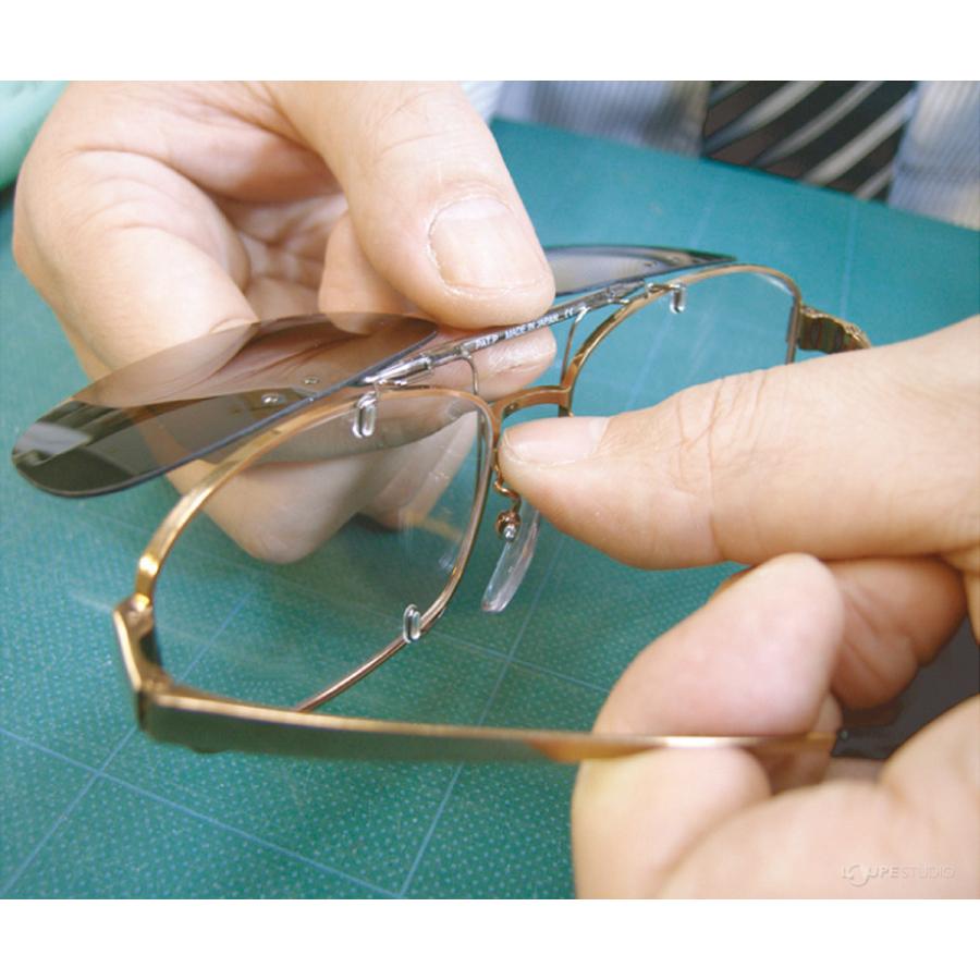 シーザー フリップII フリップL厚用 メガネ サングラス ブルーライトカット 眼鏡 加工 前掛け メガネに装着 購買