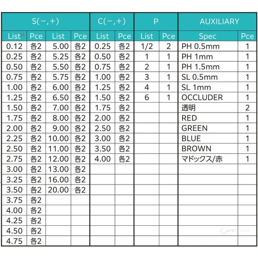 視力検査用 レンズ 収納 ポータブルカバン型 眼科 眼医者 目医者 35
