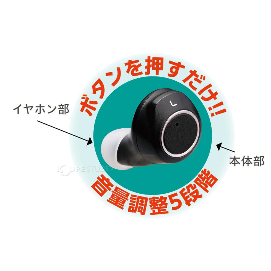 集音器 イヤホン型 耳穴型集音器聞こえーるI 充電式 小型 軽量 両耳