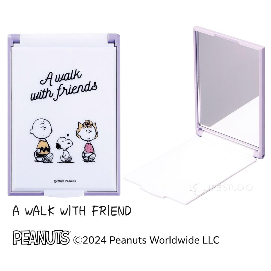 スヌーピー カードミラーS コンパクトミラー キャラクターグッズ