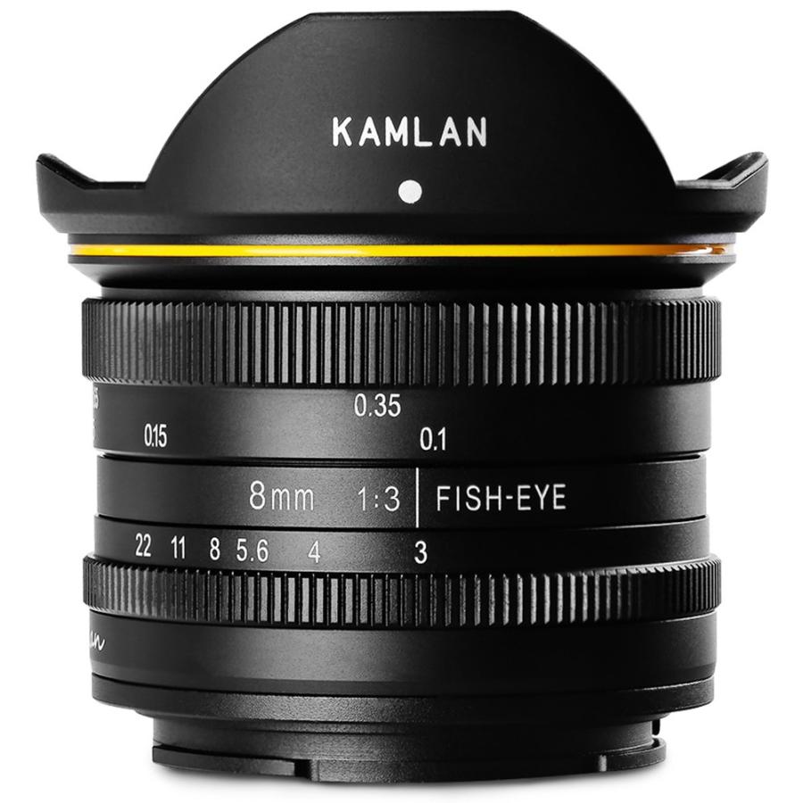 カメラレンズ 8mm F3.0 KAMLAN カムラン レンズ 超広角単焦点レンズ 超