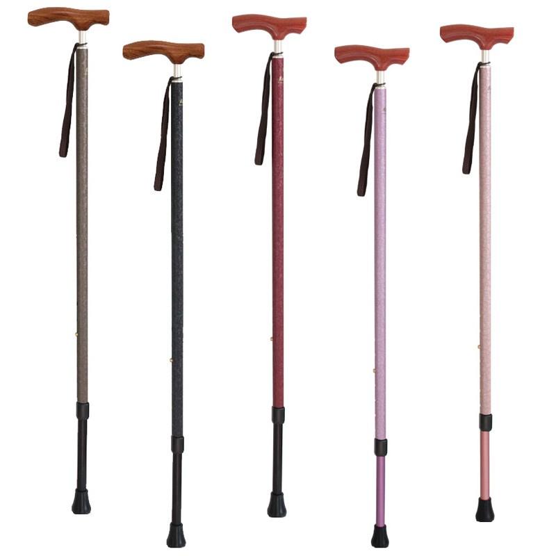 杖 軽量 介護 おしゃれ 女性 歩行杖 ステッキ カイノス 長さ調節杖