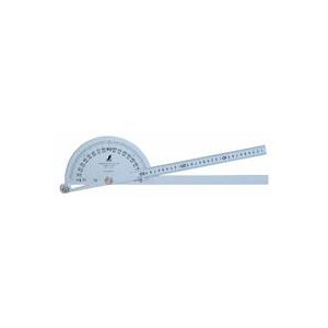 プロトラクター No.300 シルバー φ210 竿目盛30cm2本竿 62839 ステン ステンレス 角度計 測量 大工道具 工具 シンワ測定