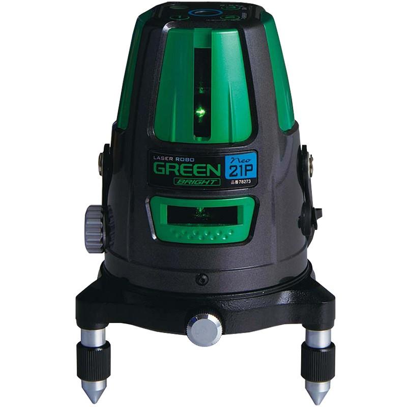 レーザーロボグリーン Neo21PBRIGHT 縦・横・天墨・地墨 78273 シンワ