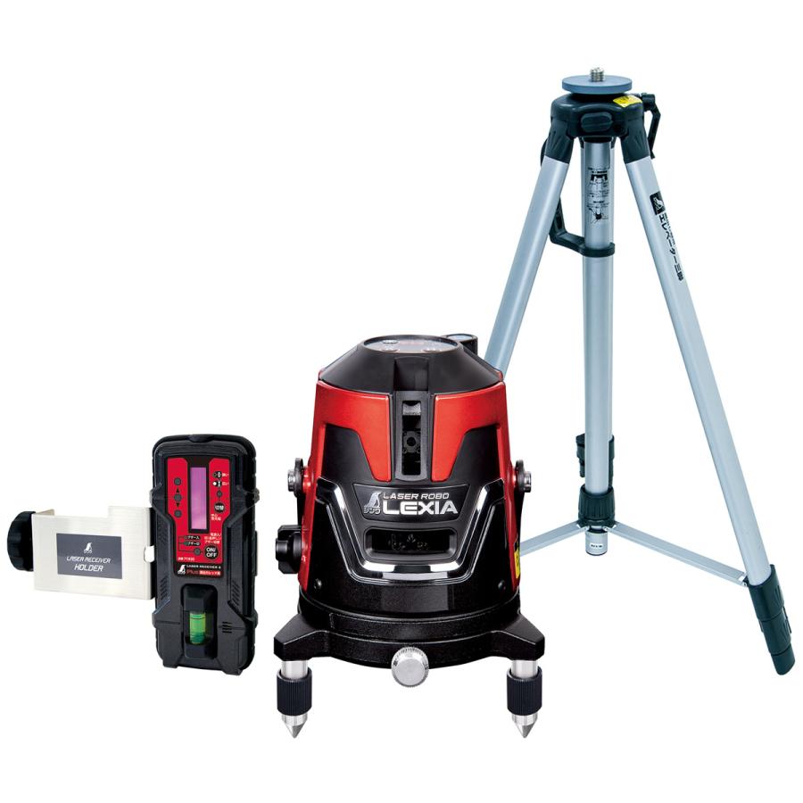 レーザー墨出し器 レッド 受光器・三脚セット レーザーロボ