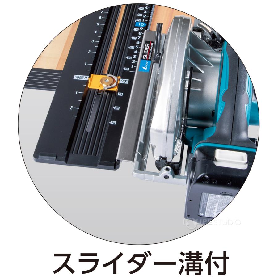 定規 丸ノコガイド定規 たためるエルアングルNext60cm 角度切断機能付 木工 切断 突き当て シンワ測定の画像