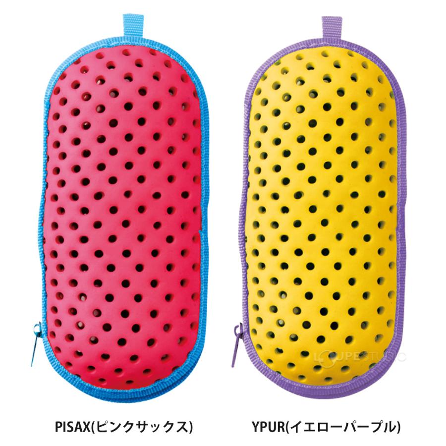 スイミングゴーグル ケース 水中メガネ スイムゴーグルケース デミストホルダー付き S ファスナータイプ 子供 ジュニア キッズ 大人｜loupe｜04