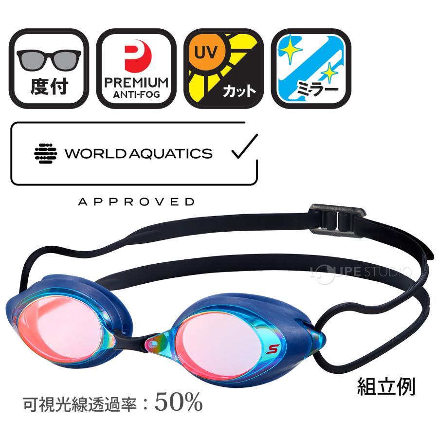 度付き ゴーグル 水泳 曇り止め スイムゴーグル 水中メガネ スイミング