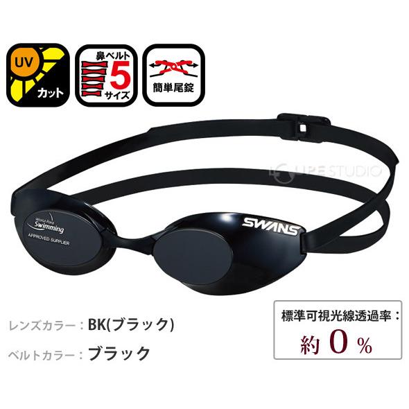 ストーンヒーロー様用 新品未使用　SWANSゴーグル　スモークブラック ブラックゴーグル パラ水泳 アイシェード 遮光 ゴーグル ノン